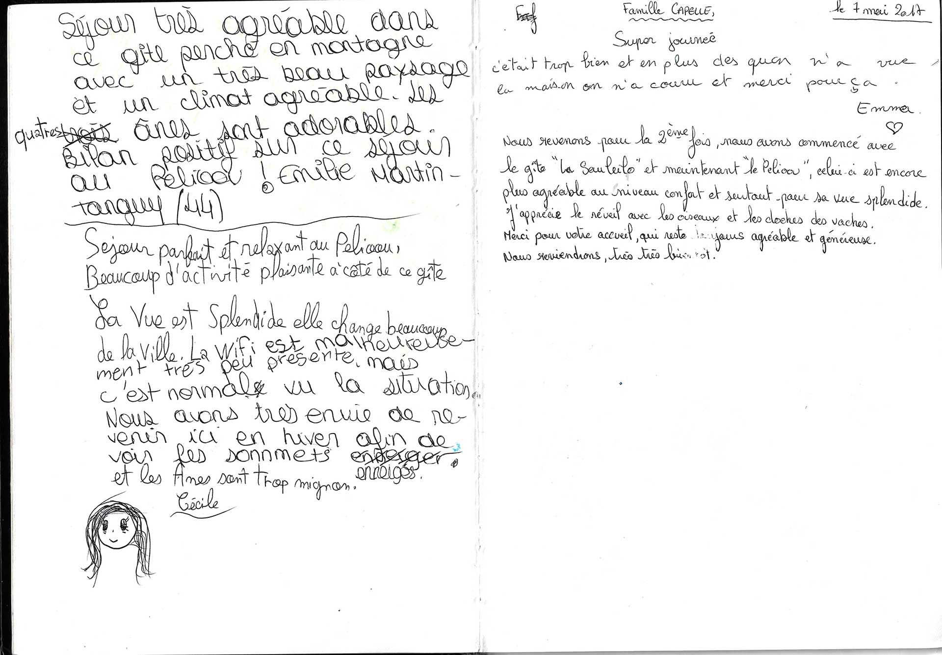 Guestbook image gite ariege