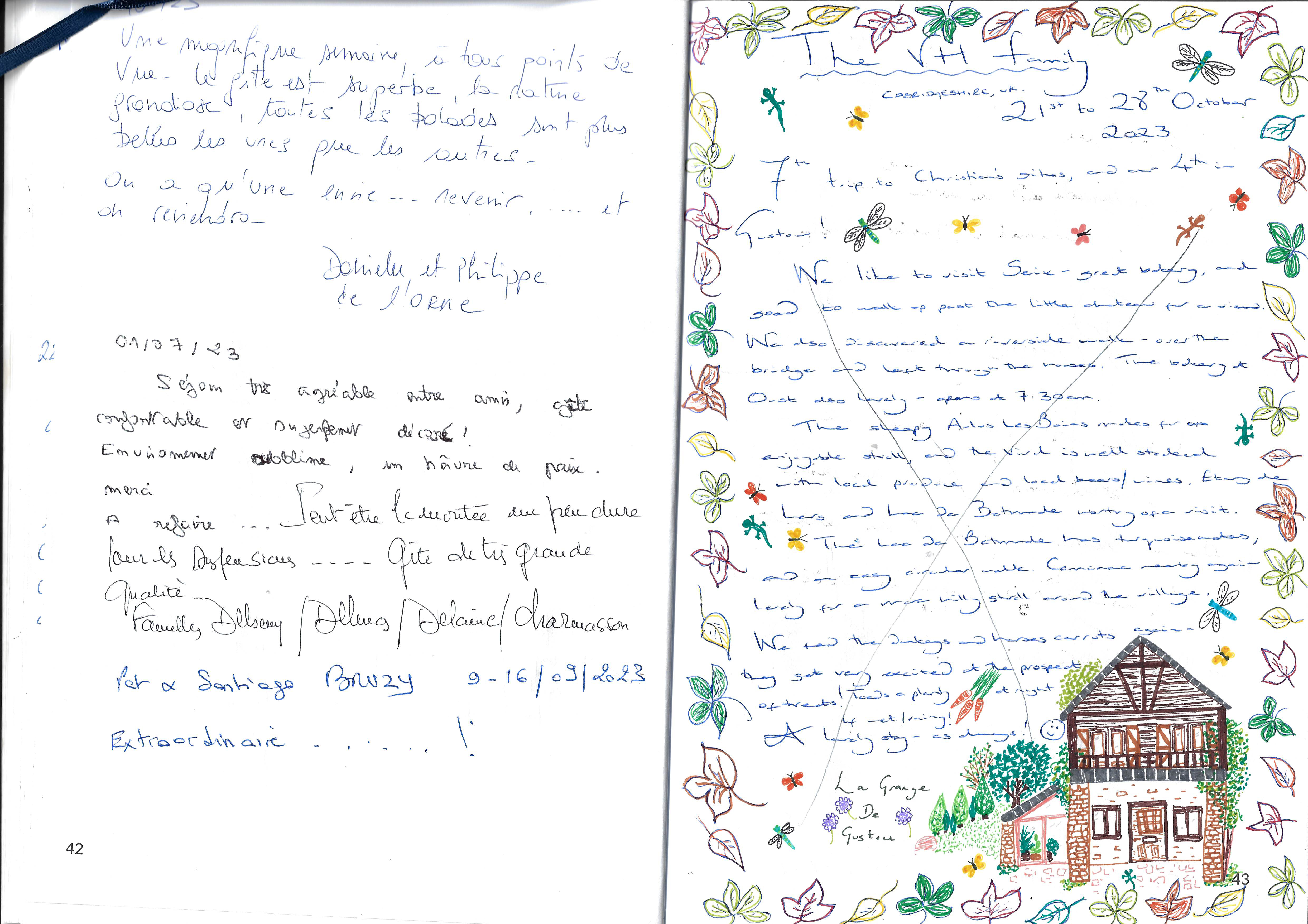 Guestbook image gite ariege