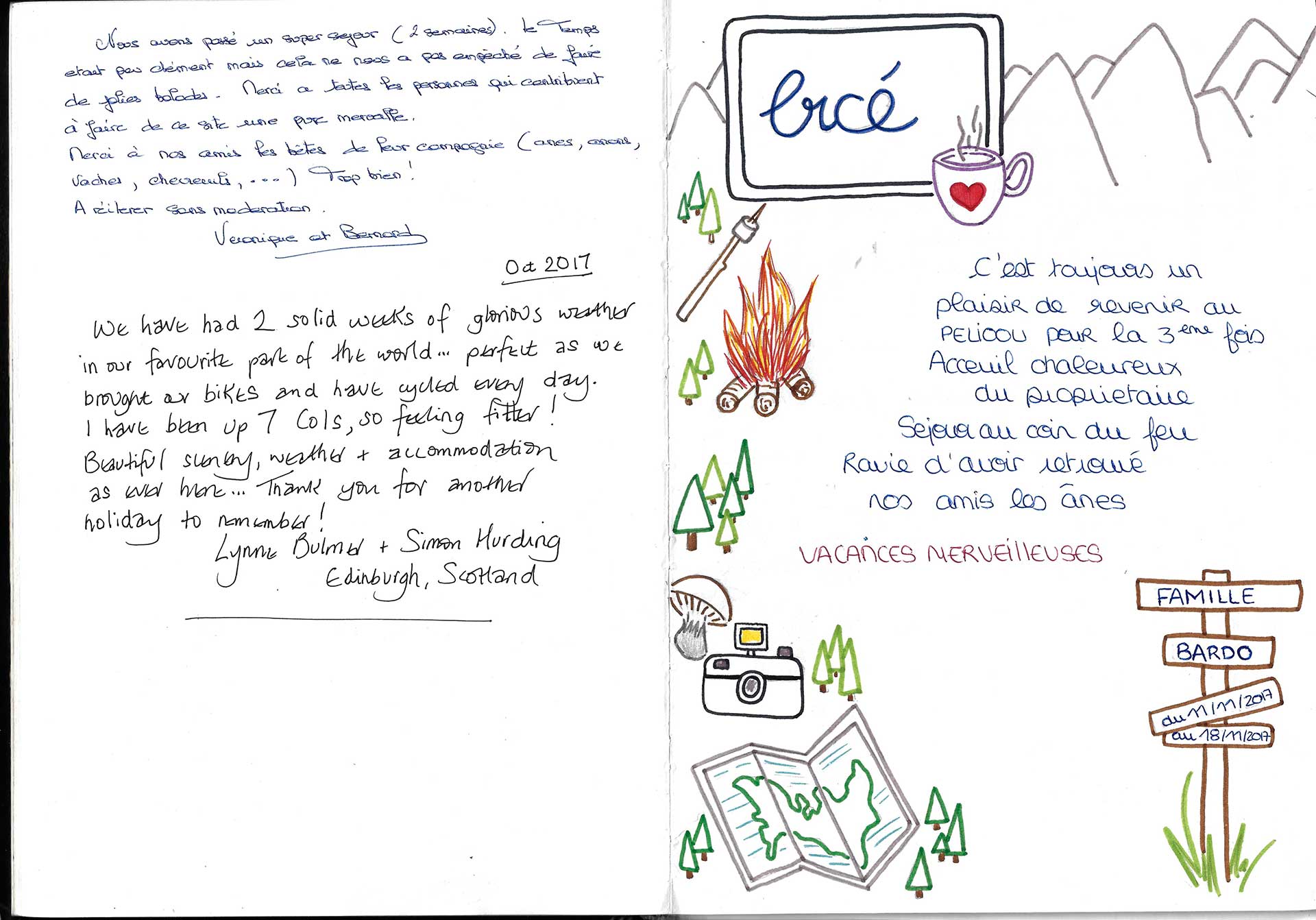 Guestbook image gite ariege