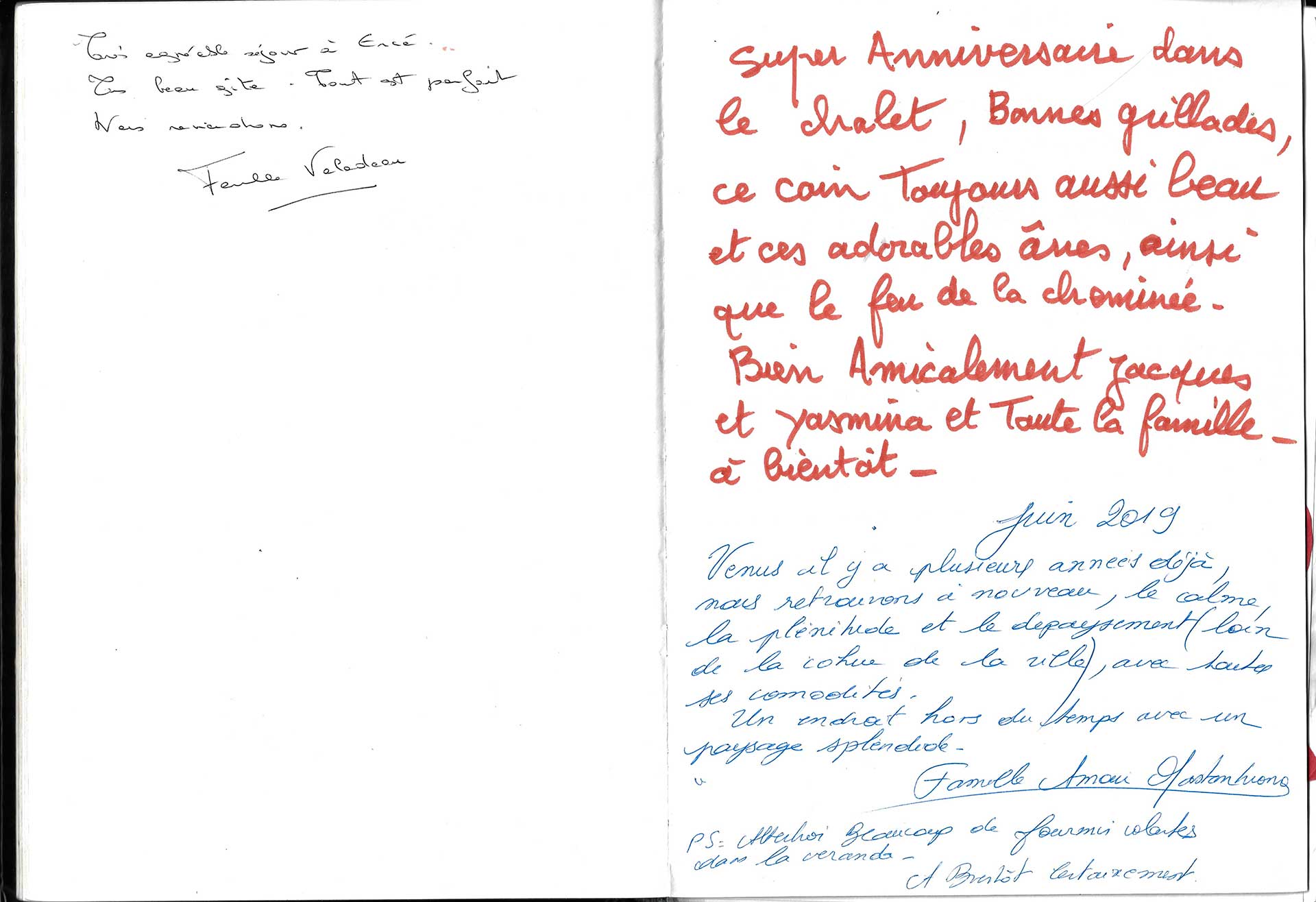 Guestbook image gite ariege