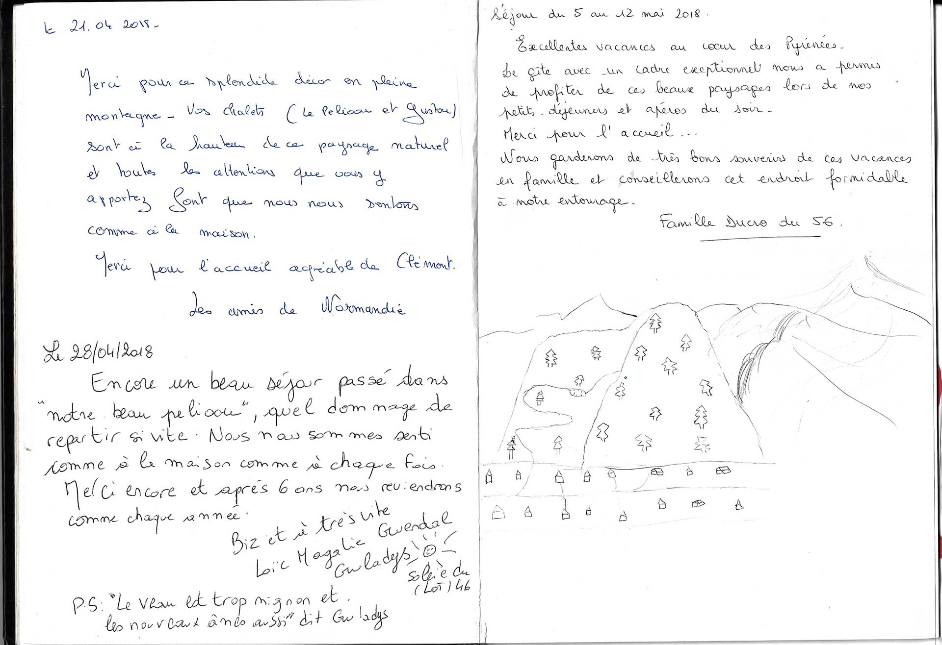 Guestbook image gite ariege