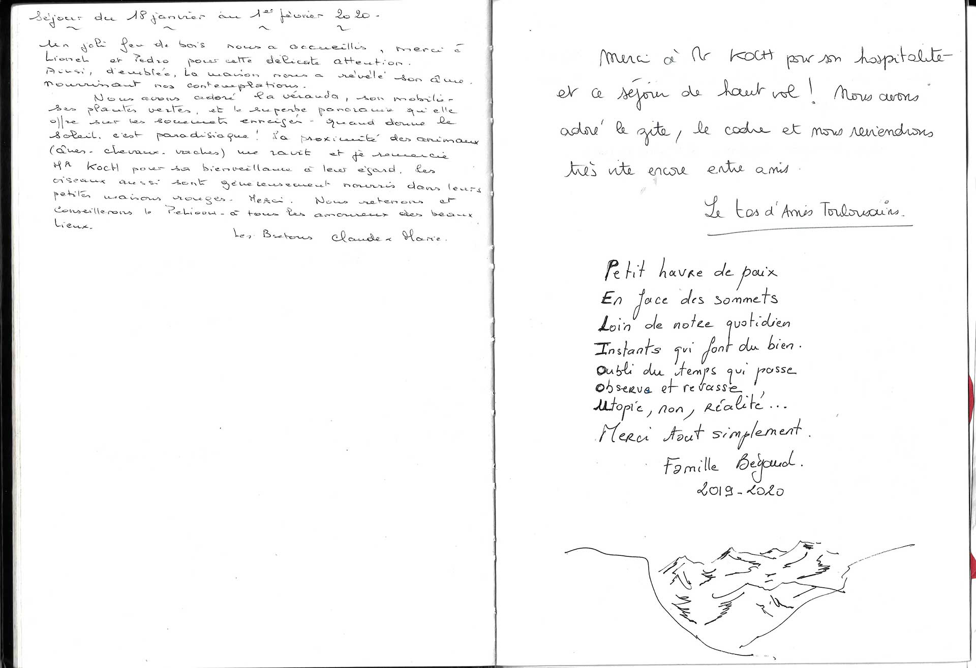 Guestbook image gite ariege