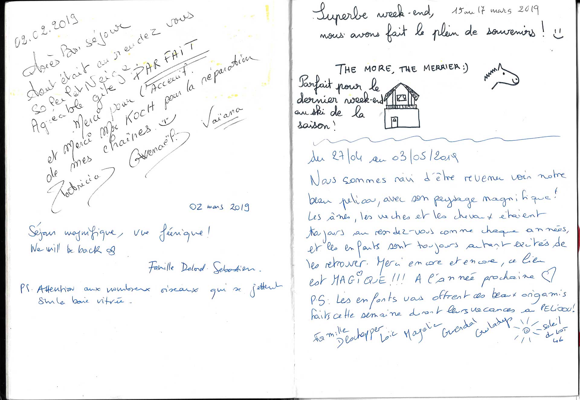Guestbook image gite ariege
