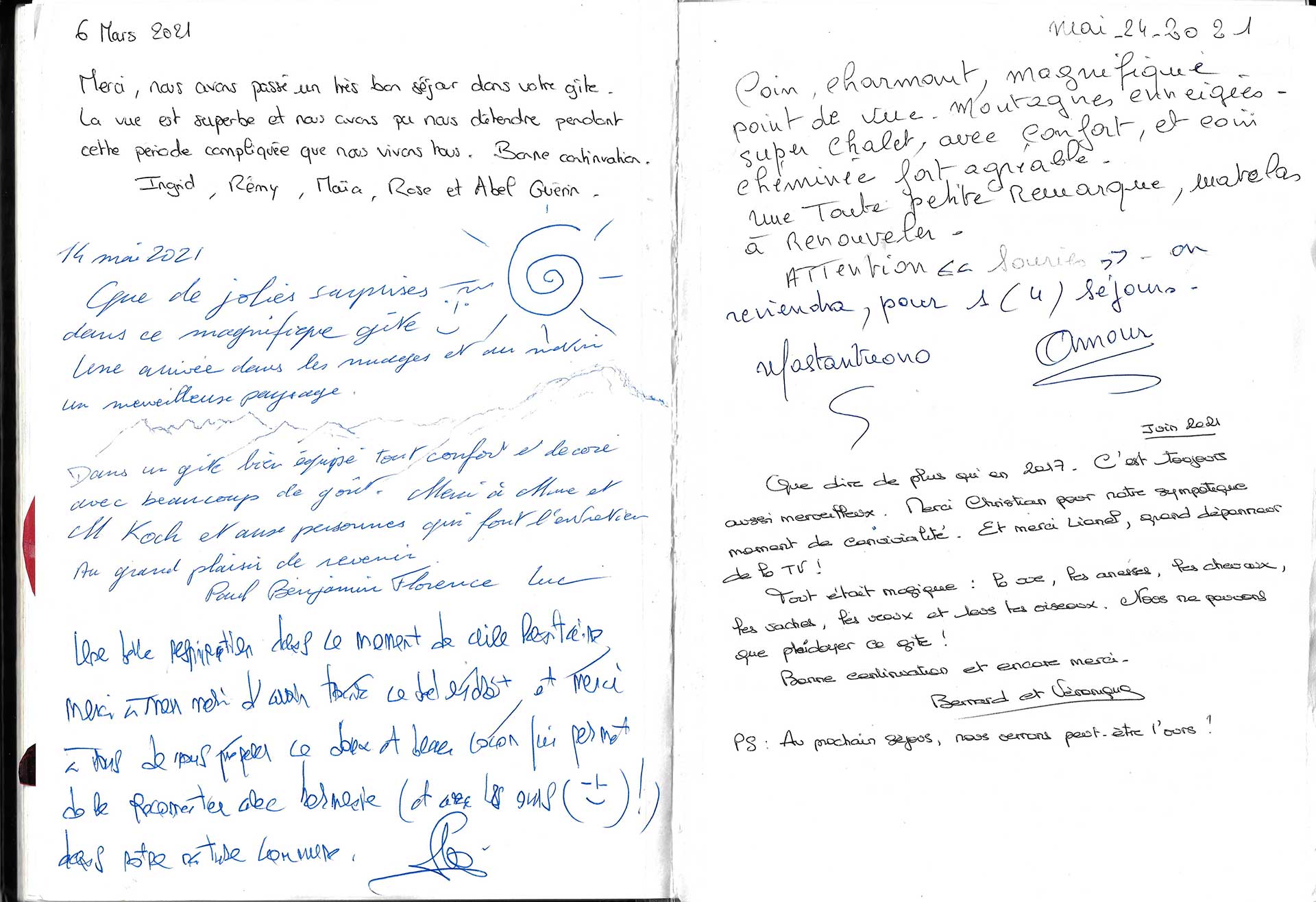 Guestbook image gite ariege