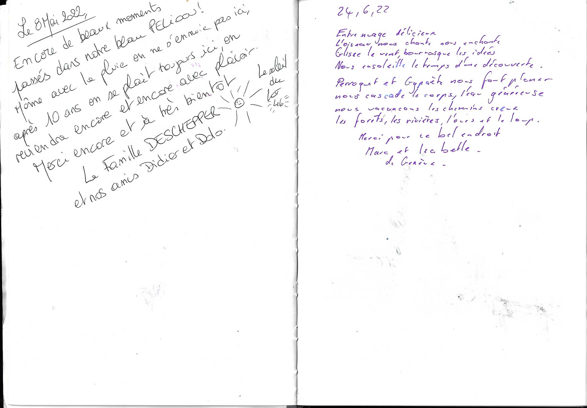 Guestbook image gite ariege