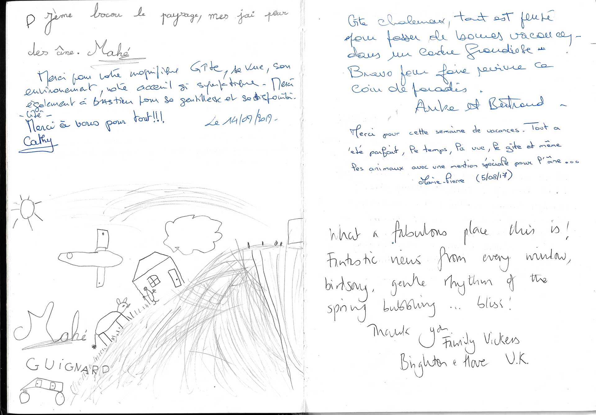 Guestbook image gite ariege