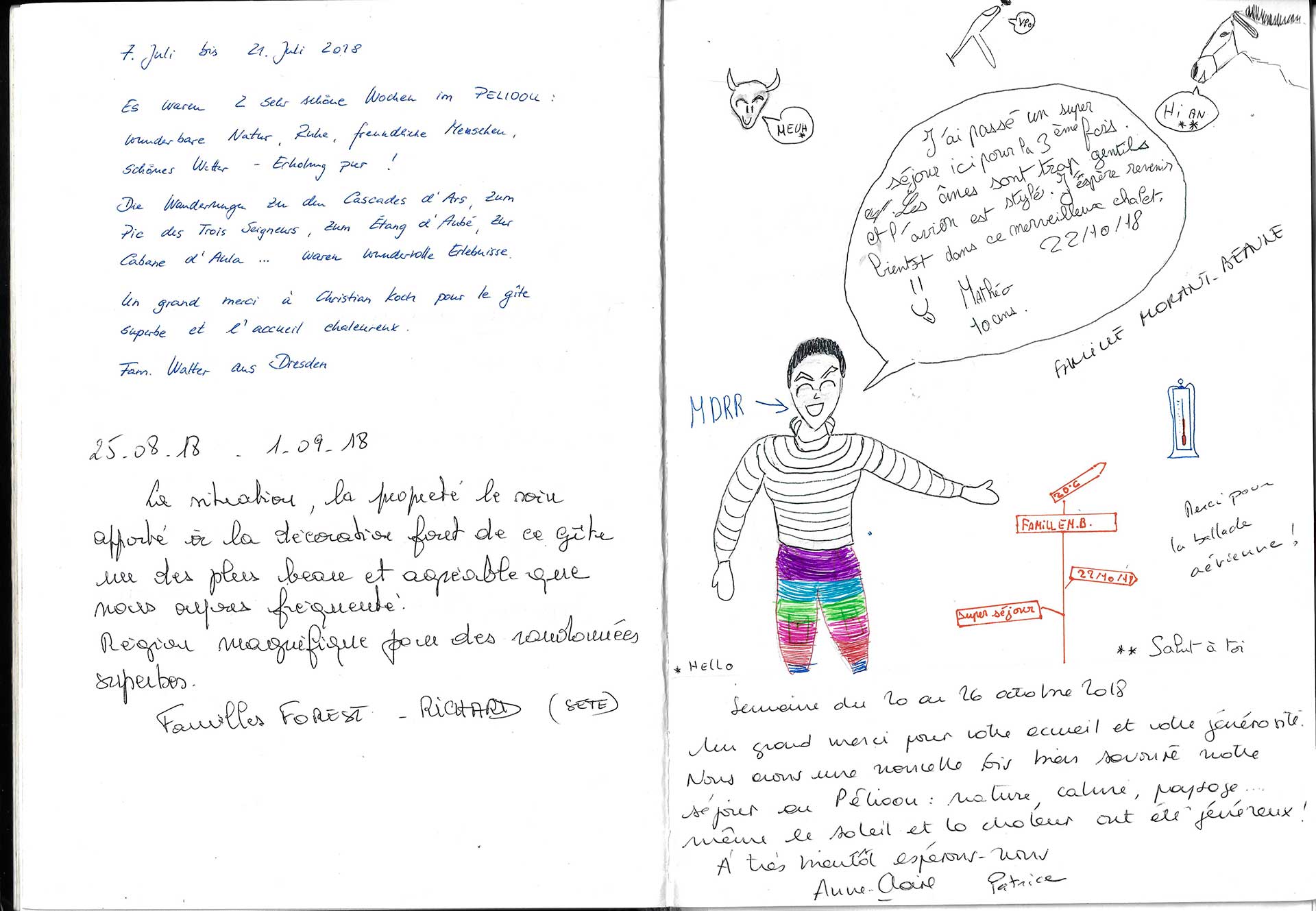 Guestbook image gite ariege