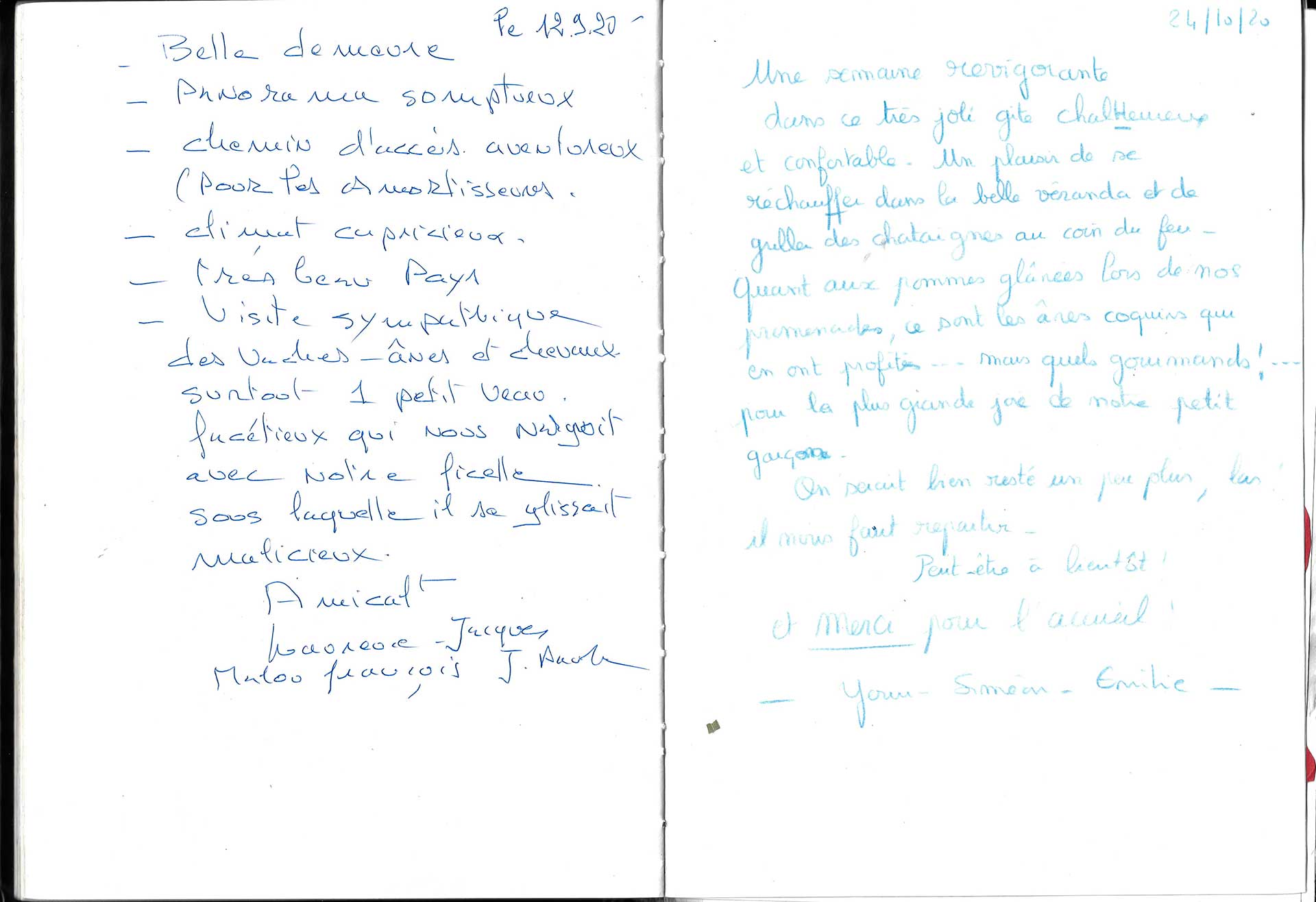 Guestbook image gite ariege