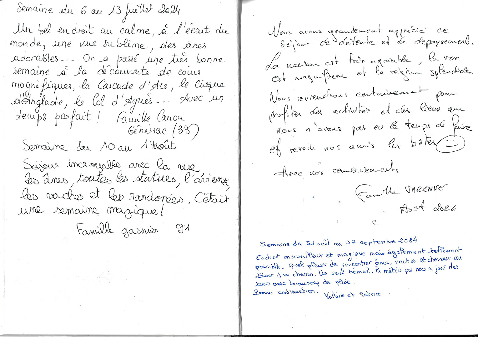 Guestbook image gite ariege
