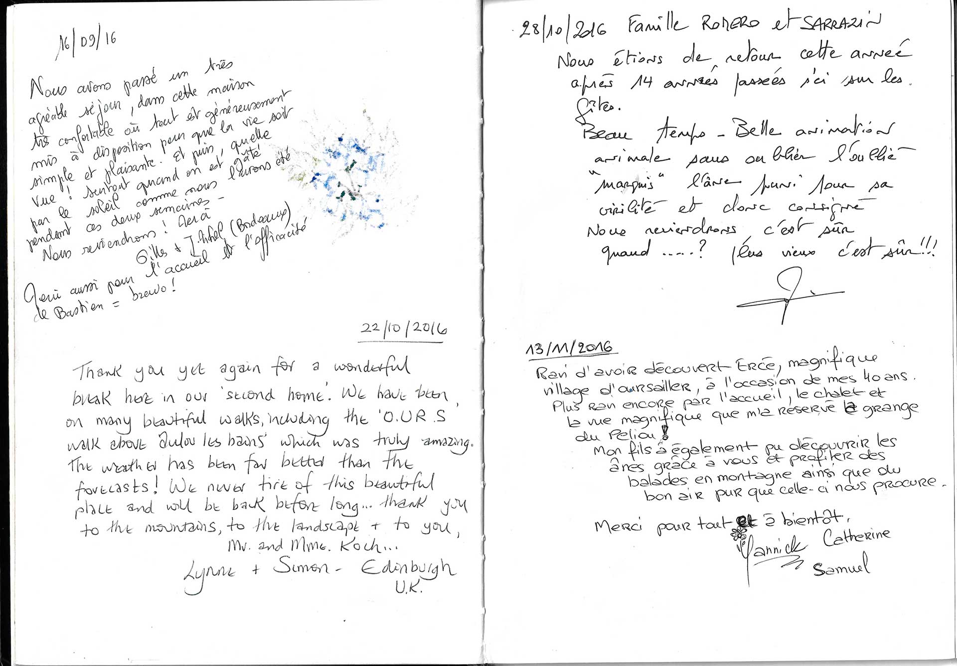 Guestbook image gite ariege