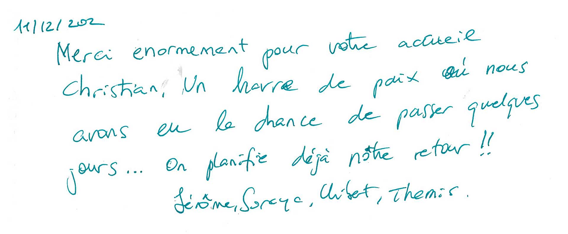 Guestbook image gite ariege