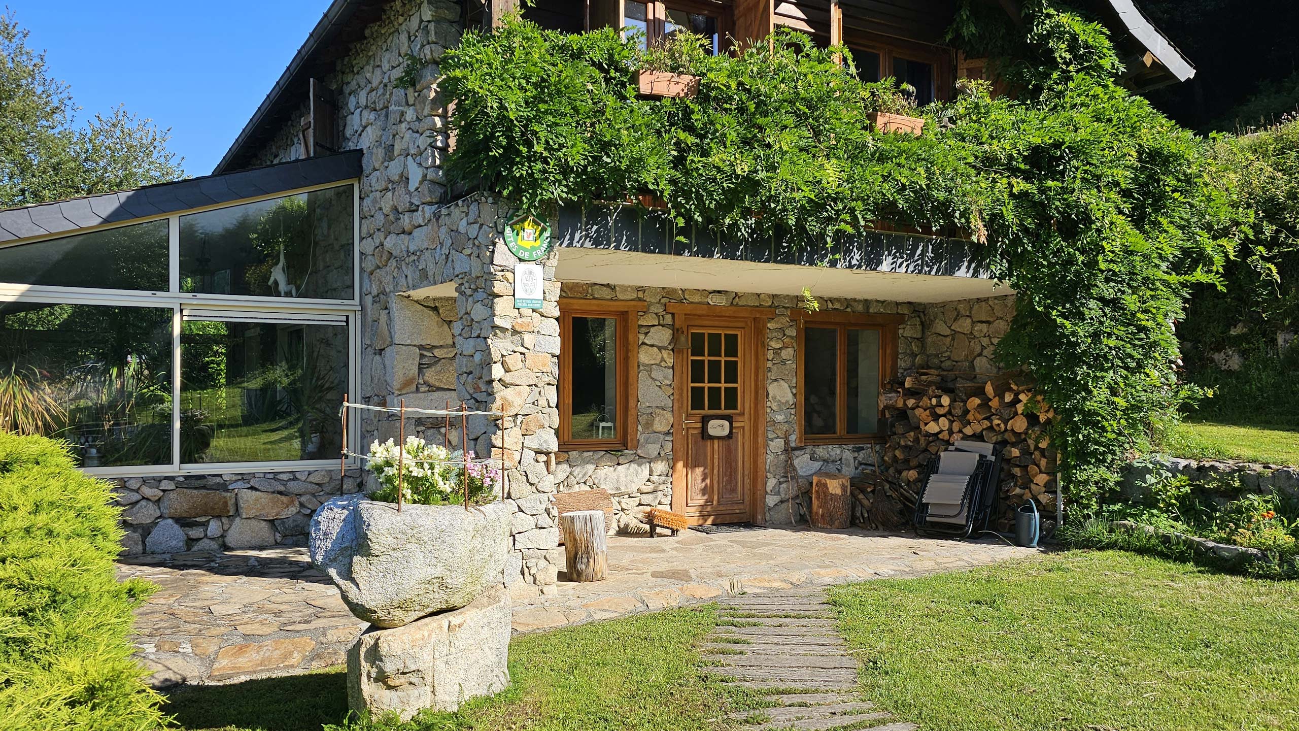 The exterior of the house
